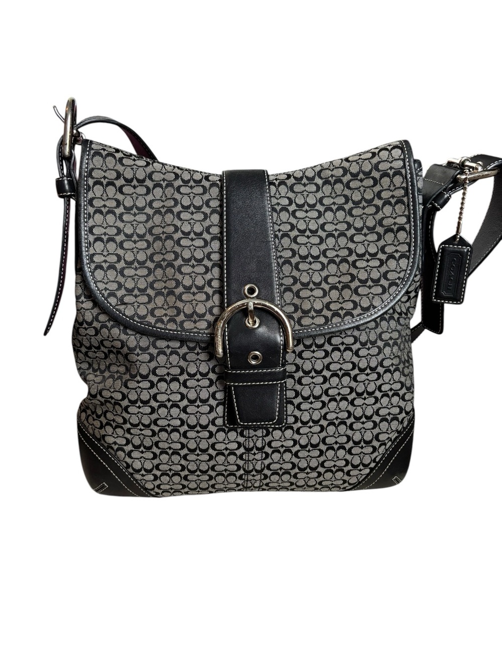 Vintage Coach Soho Signature, Black/Gray